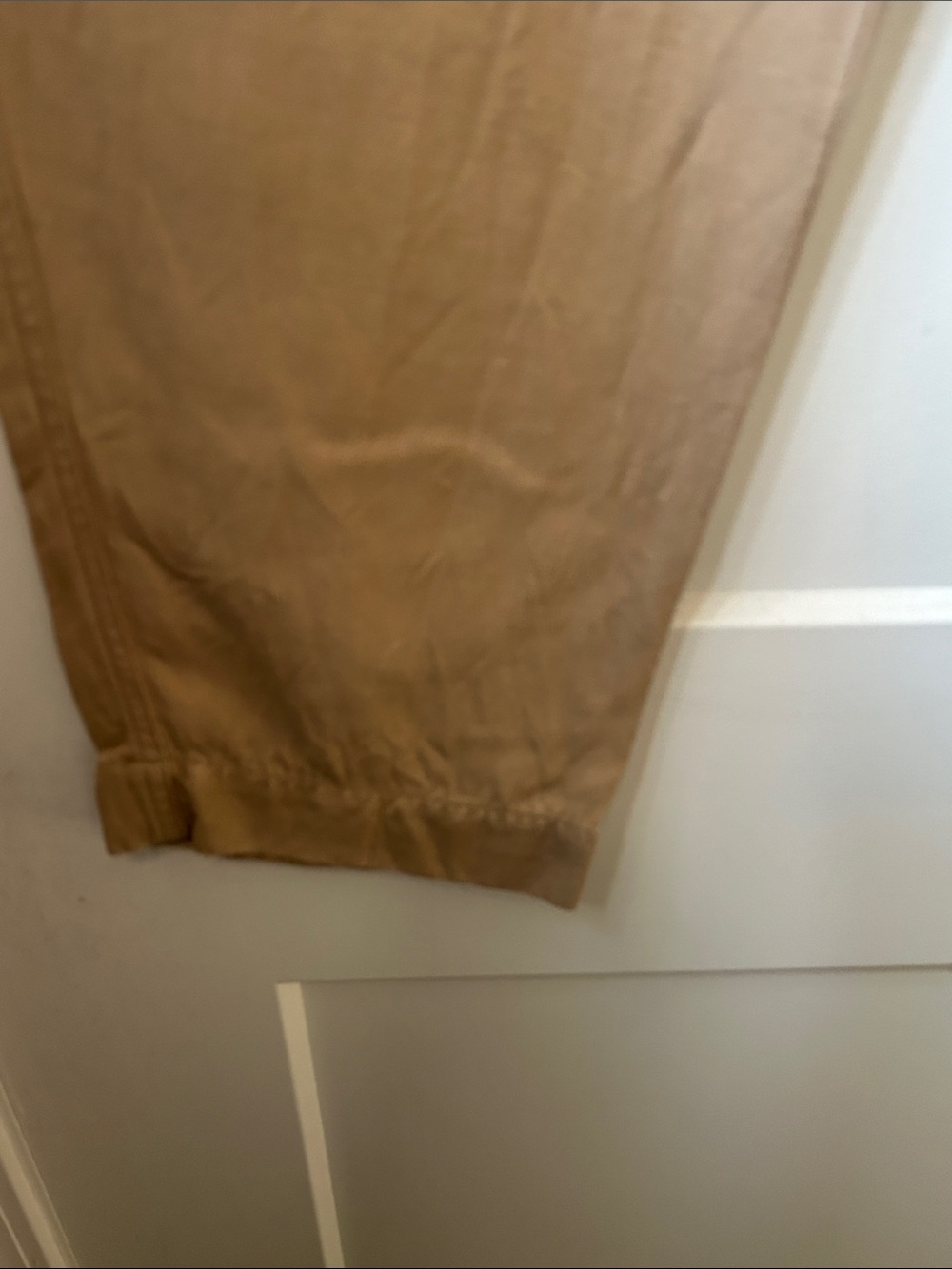 Women’s Linen Banana Republic Beige Elastic Waist Pants - Picture 3 of 6